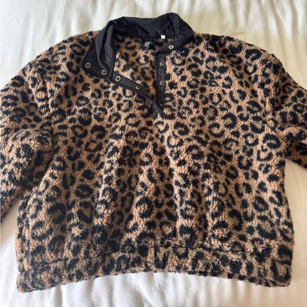 PacSun Animal Print Fleece Jacket